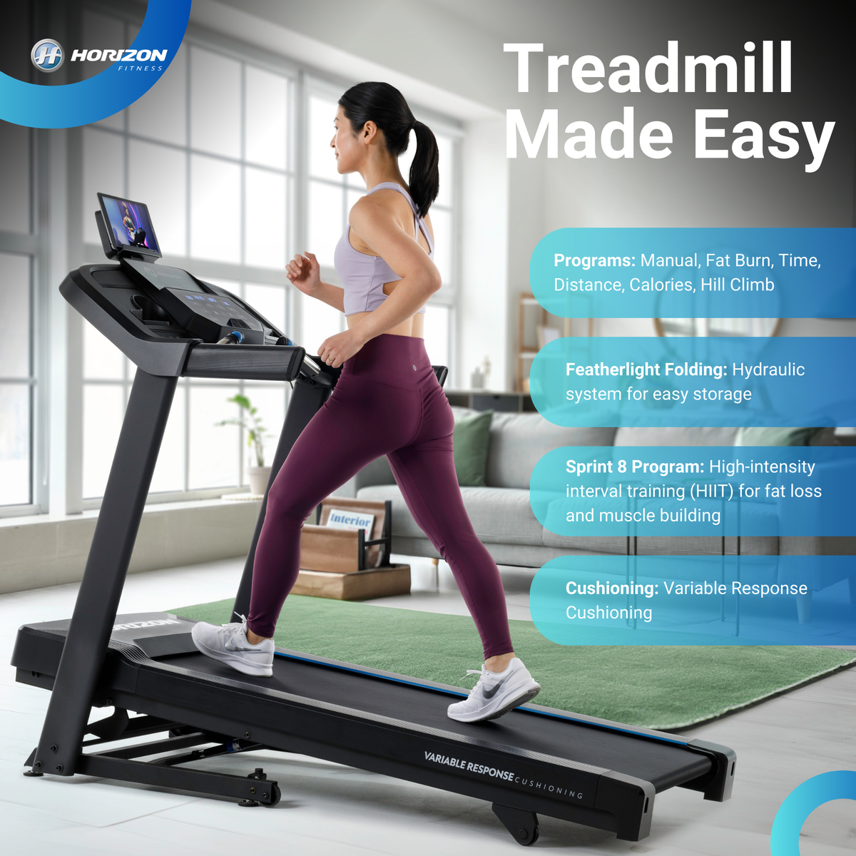 Horizon 5.0AT Treadmill