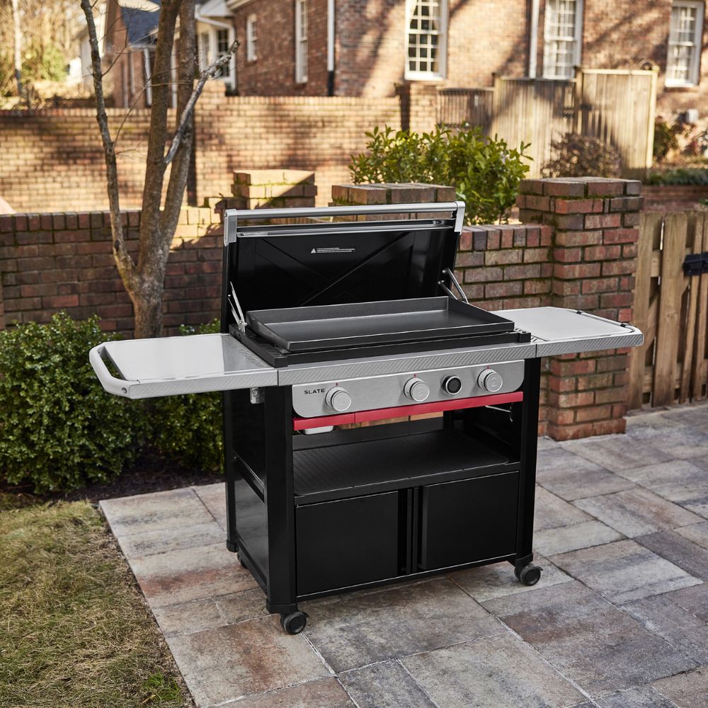 Weber 3-Burner 76cm Slate GPD Premium Griddle Barbecue - 1500542