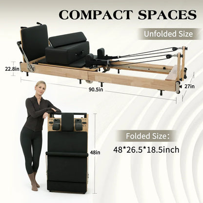 Ease Foldable Pilates Reformer