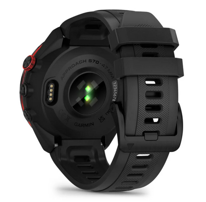 Garmin Approach S70 47mm Black Bezel Black Band| 49-GAR-010-02746-12
