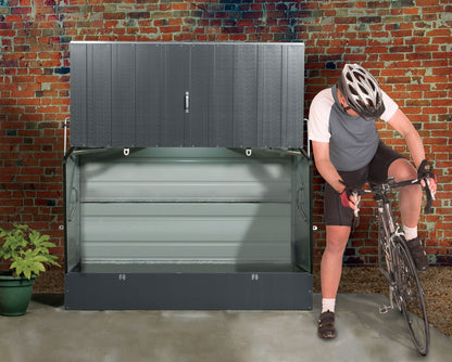Trimetals Protect-a-Cycle™ with Ramp | High-Security Bike Store for 3 Bikes