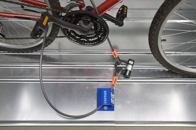 Trimetals Protect-a-Cycle™ with Ramp | High-Security Bike Store for 3 Bikes